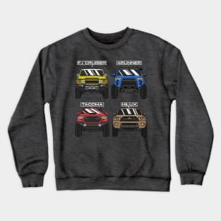 Toyota 4x4 Off-Road Trucks Crewneck Sweatshirt